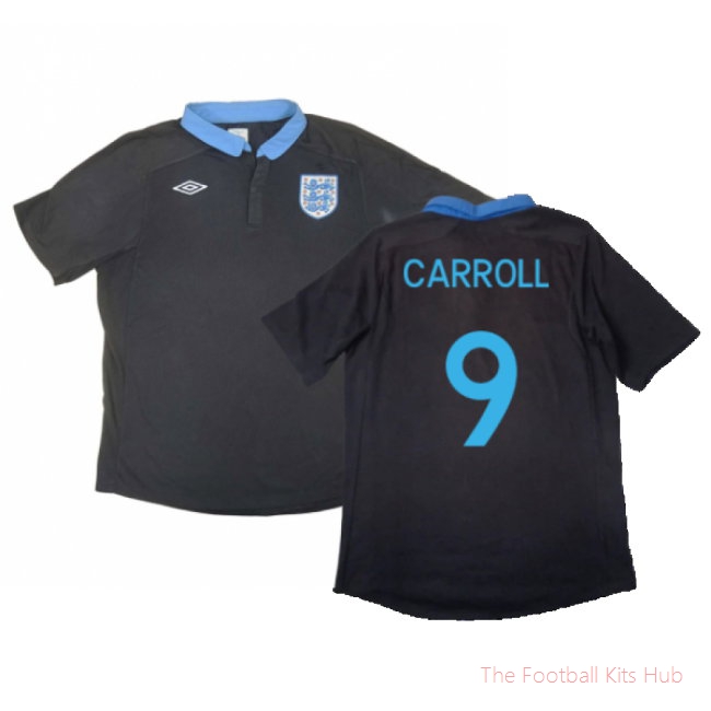 England 2012-13 Away Shirt (XXL) (Excellent) (Carroll 9)-unisoccer store